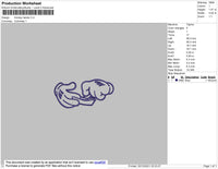 Mickey Hands Embroidery File 4 size