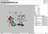 Mickeyhalloween 1707 Embroidery File 6 sizes