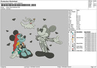 Mickeyhalloween 1707 Embroidery File 6 sizes
