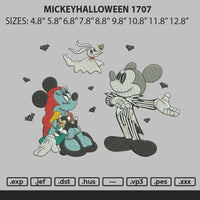 Mickeyhalloween 1707 Embroidery File 6 sizes