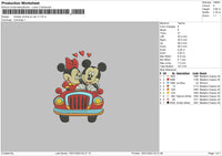 Mickeycar V1 Embroidery File 6 sizes