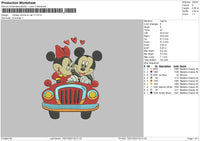 Mickeycar V1 Embroidery File 6 sizes