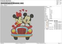 Mickeycar V1 Embroidery File 6 sizes