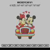 Mickeycar V1 Embroidery File 6 sizes