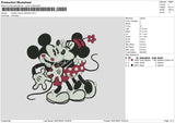 Mickeyminnie Valentine Embroidery File 6 sizes