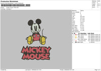 Mickey1409 Embroidery File 6 sizes