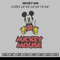 Mickey1409 Embroidery File 6 sizes