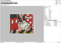 Mickey N Minnie Embroidery File 5 sizes