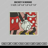 Mickey N Minnie Embroidery File 5 sizes