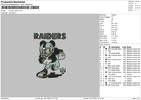 Mickey Riders Embroidery File 4 size