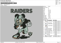 Mickey Riders Embroidery File 4 size