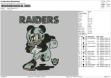 Mickey Riders Embroidery File 4 size