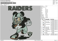 Mickey Riders Embroidery File 4 size