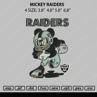 Mickey Riders Embroidery File 4 size
