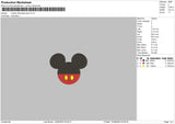 Mickeyflat 02 Embroidery File 6 sizes