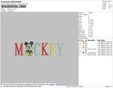 Mickey V2 Embroidery File 7 Size