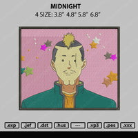 Midnight Embroidery File 4 size