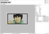 Might Guy Embroidery File 4 size