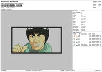 Might Guy Embroidery File 4 size
