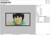 Might Guy Embroidery File 4 size