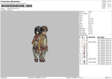 Mikasa Eren Embroidery File 4 size