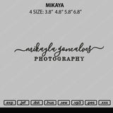 Mikaya Embroidery File 4 sizes