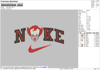Nike Clawn Embroidery File 4 size