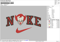 Nike Clawn Embroidery File 4 size