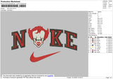 Nike Clawn Embroidery File 4 size