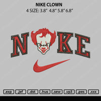 Nike Clawn Embroidery File 4 size