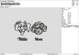 Dogs Head Millienova Embroidery File 6 sizes
