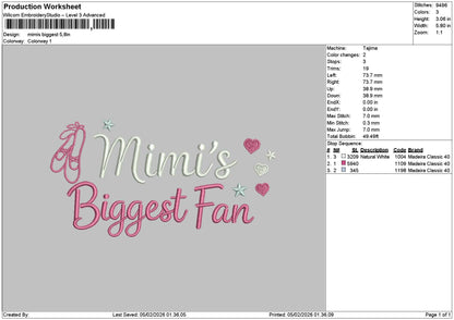 Biggesttext Embroidery File 6 sizes