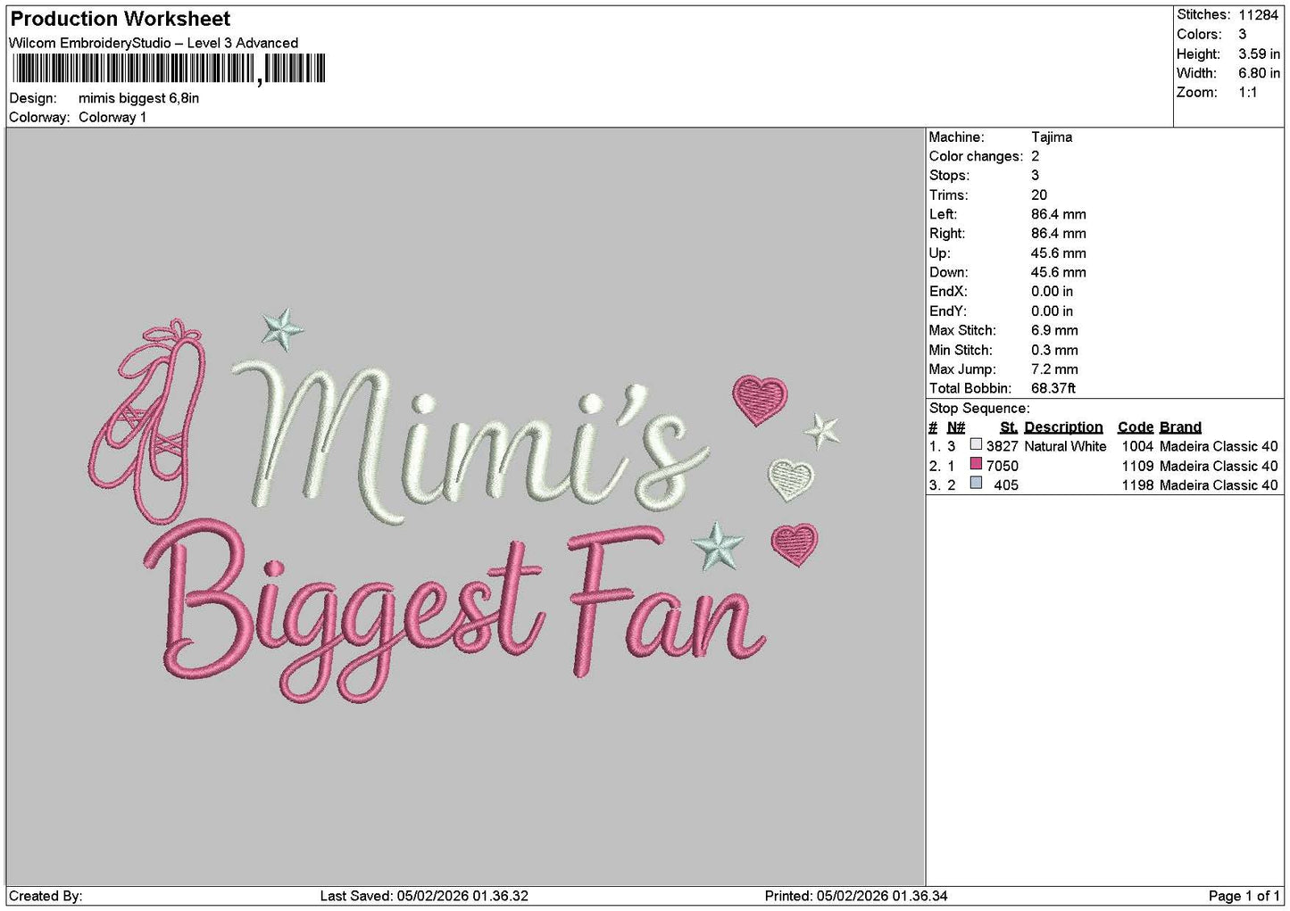 Biggesttext Embroidery File 6 sizes