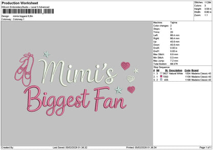 Biggesttext Embroidery File 6 sizes