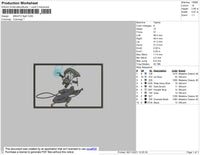 Minato Fight Embroidery File 4 size