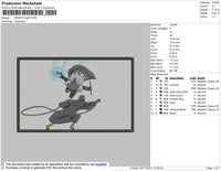 Minato Fight Embroidery File 4 size