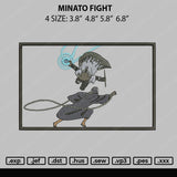Minato Fight Embroidery File 4 size