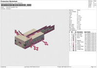 Minecraft Character Embroidery File 6 size