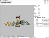 Minecraft Embroidery File 4 size