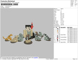 Minecraft Embroidery File 4 size