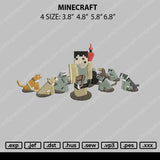 Minecraft Embroidery File 4 size