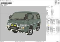 Minibus Embroidery File 4 size