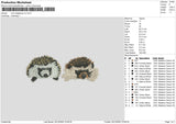 Mini Hedgehog Embroidery File 6 sizes
