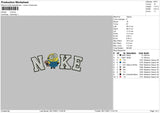 Nike Minions Embroidery File 4 size