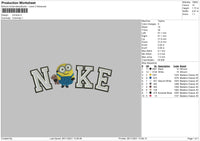 Nike Minions Embroidery File 4 size