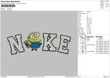 Nike Minions Embroidery File 4 size