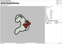 Minnies Hand V2 Embroidery File 6 sizes