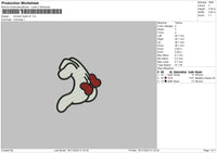 Minnies Hand V2 Embroidery File 6 sizes