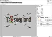 Minnie Land Halloween Embroidery File 6 sizes