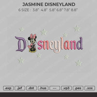 Minnie Disneyland Embroidery File 4 size